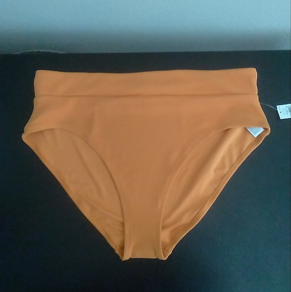 Old Navy Women’s Size 2XL Swimsuit Bikini Bottoms French Terry Orange - Picture 1 of 5